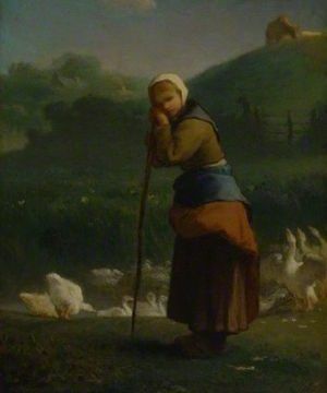 "La chica del ganso en Gruchy", de Jean-François Millet