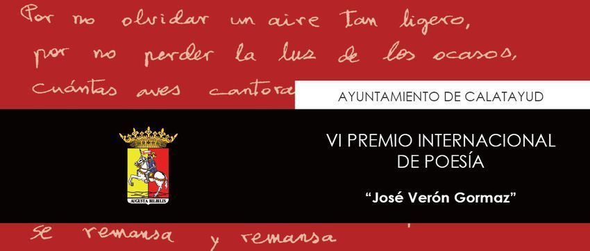 VI Premio Internacional de Poesía “José Verón Gormaz”