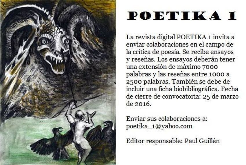 Revista digital Poetika 1, ensayos y reseñas