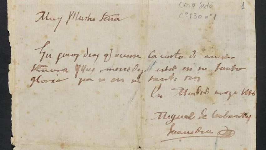 Autógrafos de Miguel de Cervantes