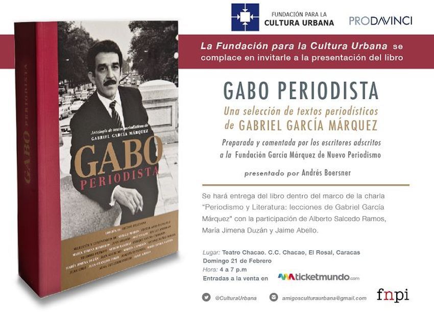 Presentación de "Gabo periodista" en Caracas