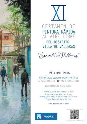 XI Certamen de Pintura Rápida al Aire Libre Escuela de Vallecas