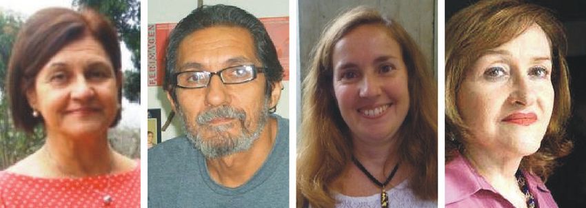 Rosalina García, Alberto Hernández, Astrid Lander y Carmen Cristina Wolf