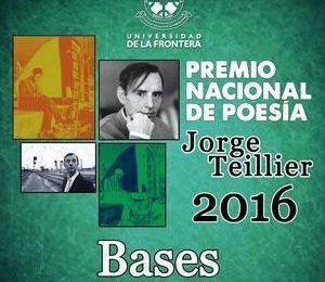 Premio Nacional de Poesía Jorge Teillier 2016