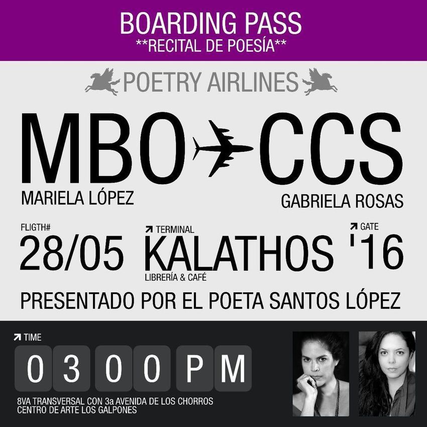 Recital “Boarding Pass”, con Mariela López y Gabriela Rosas