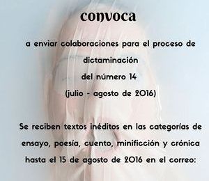 Convocatoria Nº 14 de la revista “Nocturnario”