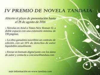 IV Premio de Novela Tandaia