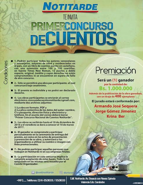 Primer Concurso de Cuentos Notitarde