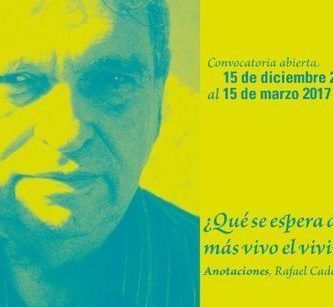 II Concurso Nacional de Poesía Joven Rafael Cadenas