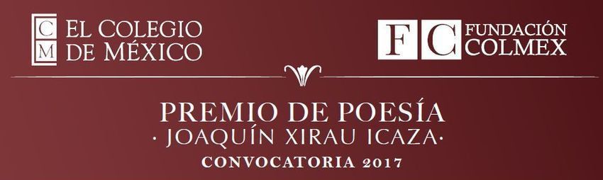 Premio de Poesía Joaquín Xirau Icaza 2017