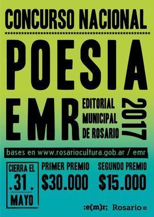 Primer Concurso Nacional de Poesía Editorial Municipal de Rosario