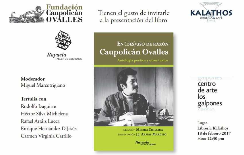 “En (des)uso de razón”, antología de textos de Caupolicán Ovalles