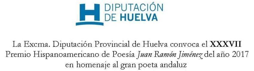 XXXVII Premio Hispanoamericano de Poesía Juan Ramón Jiménez 2017