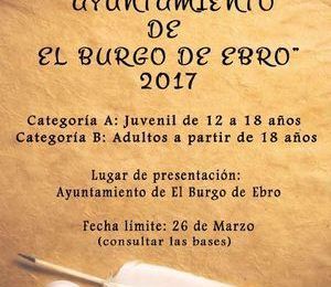 VII Concurso de Relatos Cortos 2017 “Ayuntamiento de El Burgo de Ebro”