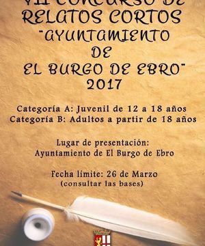 VII Concurso de Relatos Cortos 2017 “Ayuntamiento de El Burgo de Ebro”