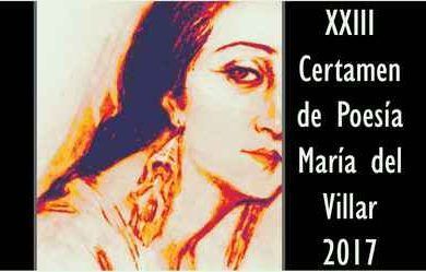 XXIII Certamen de Poesía María del Villar 2017