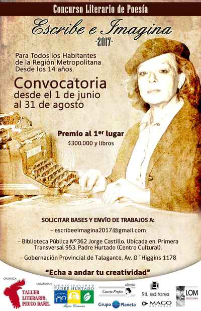 Concurso Literario de Poesía Escribe e Imagina 2017
