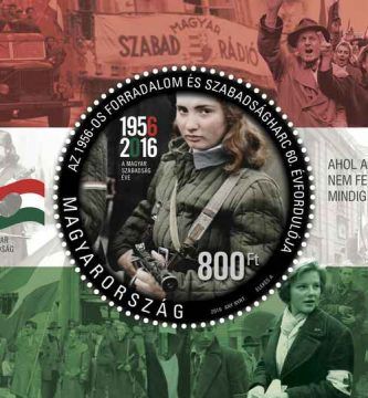 Emisión postal con motivo de los sesenta años de la revolución húngara