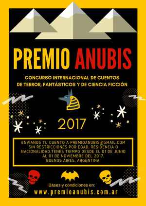 I Premio Anubis, Concurso Internacional de Cuentos de Terror, Fantásticos y de Ciencia Ficción