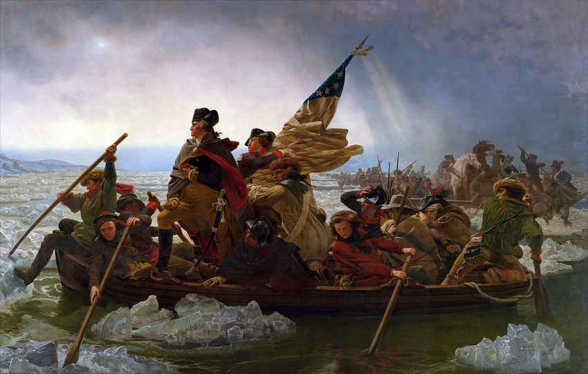 “Washington cruzando el Delaware” (1851), de Emanuel Gottlieb Leutze