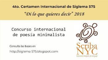 4º Certamen Internacional de Siglema 575 “Di lo que quieres decir” 2018