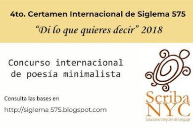 4º Certamen Internacional de Siglema 575 “Di lo que quieres decir” 2018