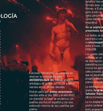 Convocatoria de la Ant[rop]ología del Fuego de Ediciones Palíndromus