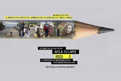 V Concurso de Microrrelatos “Escribir por Derechos”, Amnistía Internacional