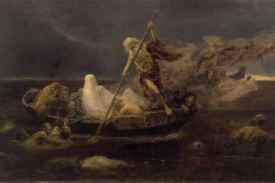 “La barca de Caronte”, por José Benlliure (1919)