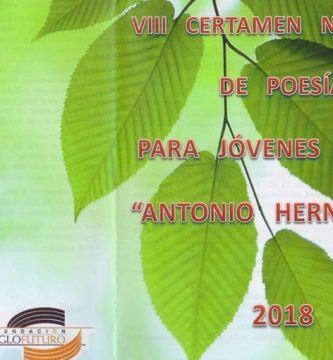 VIII Certamen Nacional de Poesía para Jóvenes Poetas “Antonio Hernández”