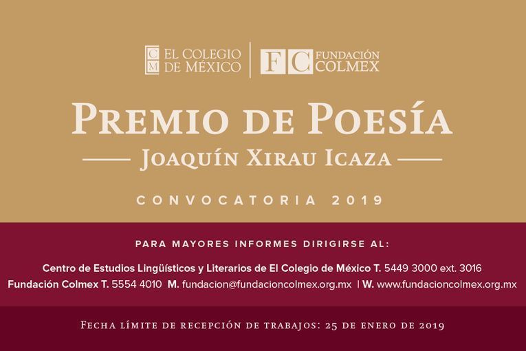 Premio de Poesía Joaquín Xirau Icaza
