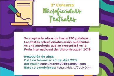 Tercer Concurso de Microficciones Teatrales 2019
