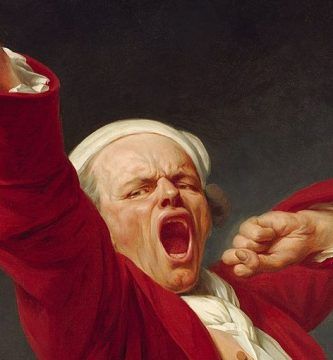 “Autorretrato: Bostezando” (detalle), por Joseph Ducreux (1735-1802)
