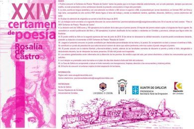 XXIV Certamen de Poesía “Rosalía de Castro”