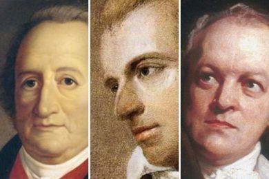 Johann Wolfgang von Goethe, Friedrich Schiller y William Blake