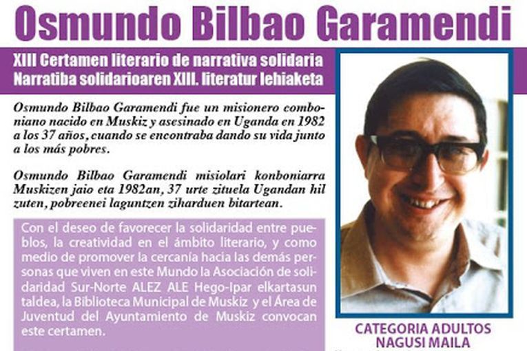 XIII Certamen Literario de Narrativa Solidaria Osmundo Bilbao Garamendi