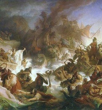 “La batalla de Salamina” (1868), de Wilhelm von Kaulbach