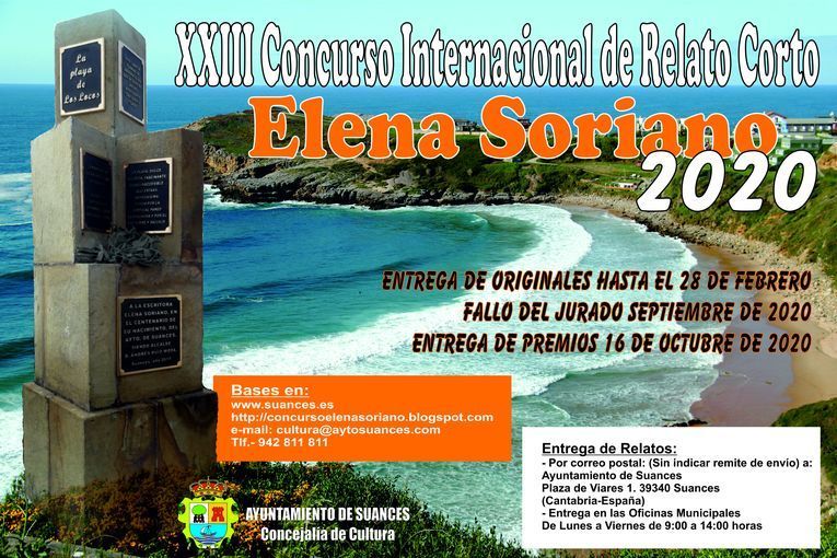 XXIII Concurso Internacional de Relato Corto “Elena Soriano”