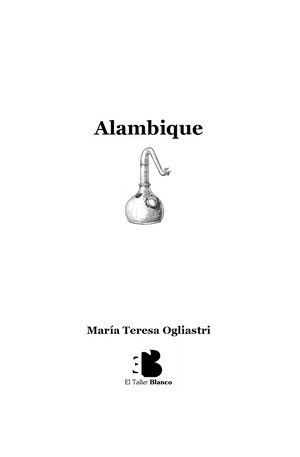 “Alambique”, de María Teresa Ogliastri