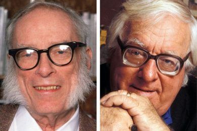 Isaac Asimov y Ray Bradbury