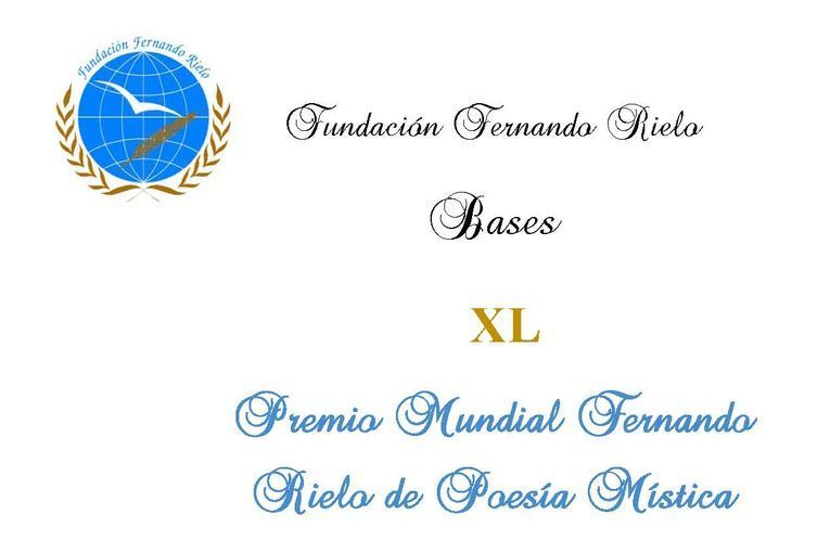XL Premio Mundial Fernando Rielo de Poesía Mística