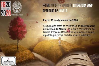 Premio Ateneo de Madrid de Literatura 2020, apartado de Novela