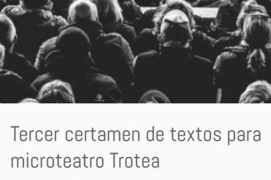 Tercer Certamen de Textos para Microteatro Trotea