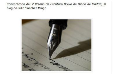 V Premio de Escritura Breve de Diario de Madrid