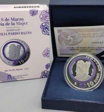 Moneda conmemorativa en homenaje a Emilia Pardo Bazán