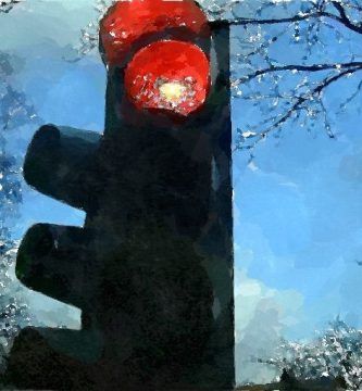 El semáforo (la muerte de un vecino), por Vicente Adelantado Soriano