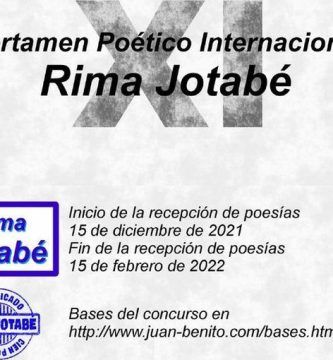 XI Certamen Poético Internacional Rima Jotabé