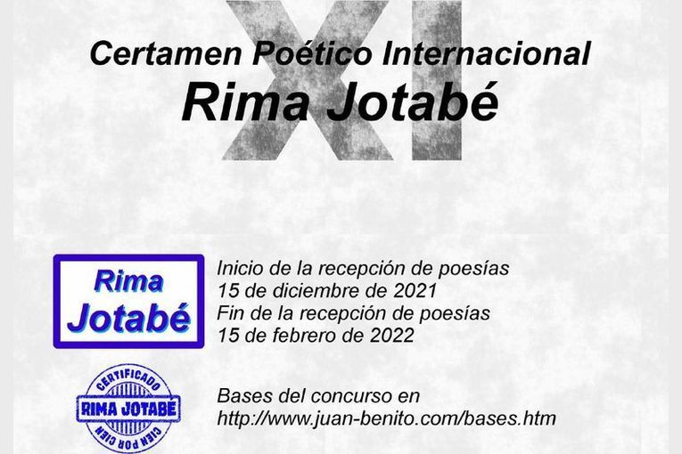 XI Certamen Poético Internacional Rima Jotabé