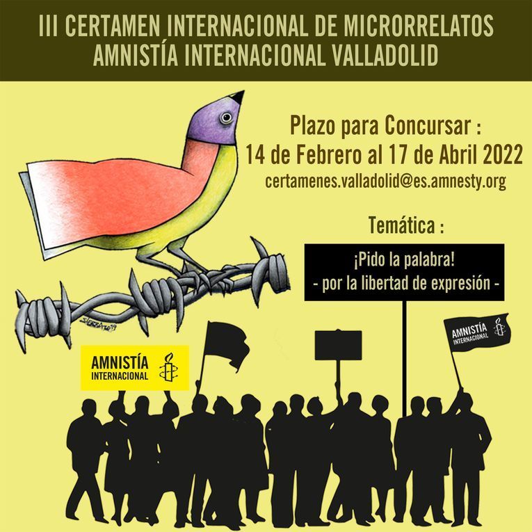 III Certamen Internacional de Microrrelatos Amnistía Internacional Valladolid 2022