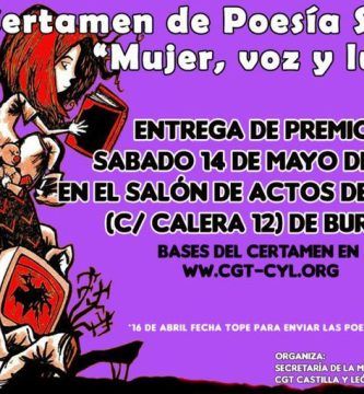 V Certamen de Poesía Social “Mujer, voz y lucha”
